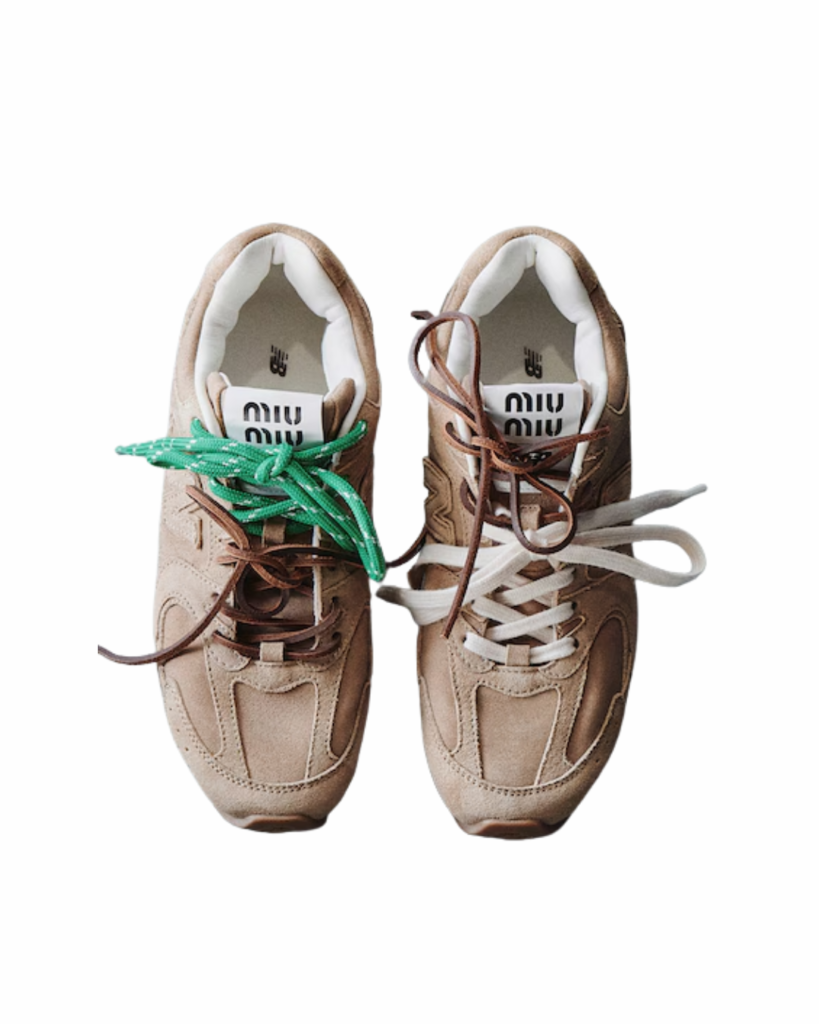 Miu Miu x New Balance Double Lace Sneakers for Women 2026